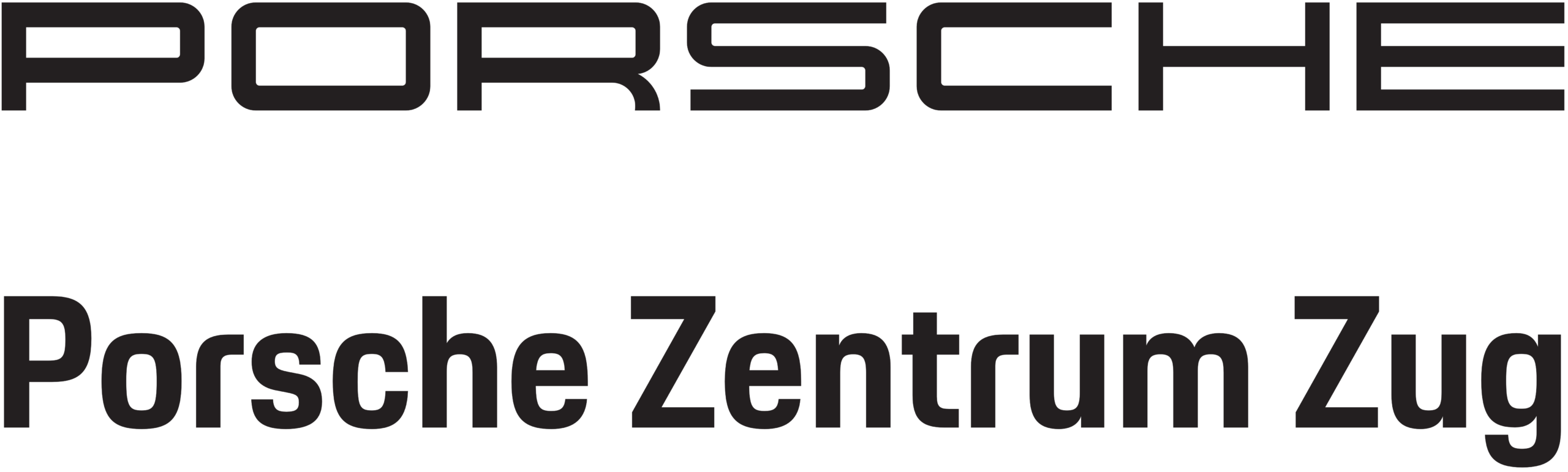 Logo Porsche Zentrum Zug - ohne Wappen